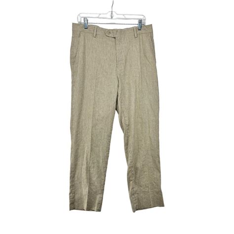 Men's Cream and Tan Jeans | Depop