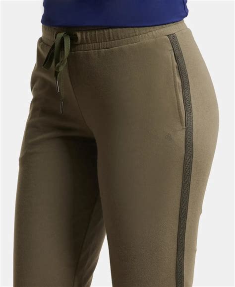 Buy Super Combed Cotton Elastane French Terry Straight Fit Trackpants ...
