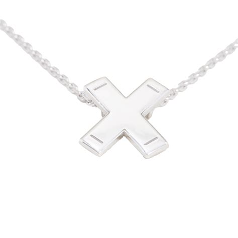 St. Andrew's cross pendant - Goldpiercingart