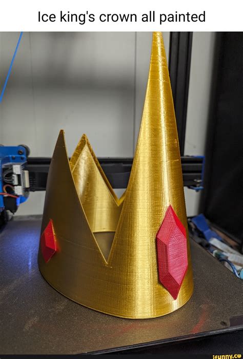 Ice king's crown all painted - iFunny
