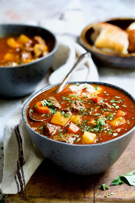 Traditional Hungarian Goulash Soup Recipe