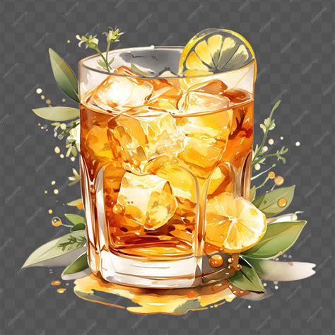 Premium PSD | Watercolor of mead drink a rich honey based beverage with ...