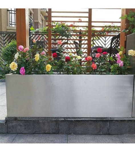 定制不锈钢花盆树池 花池 定做大型户外异形花钵 园艺景观花箱-阿里巴巴