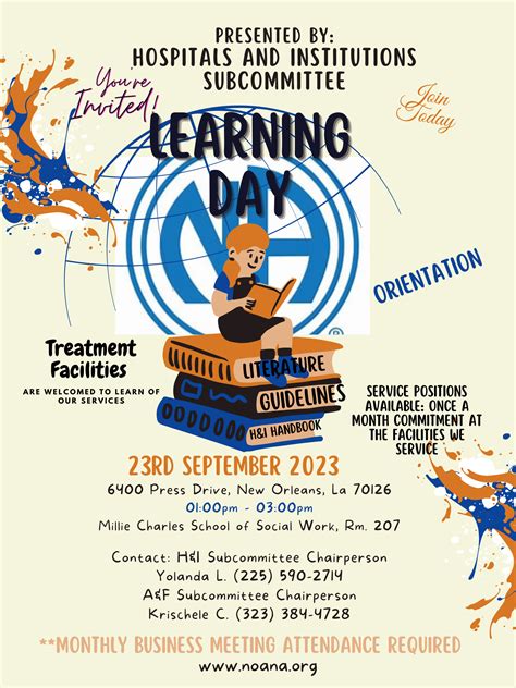 H&I Learning Day – New Orleans Area of Narcotics Anonymous