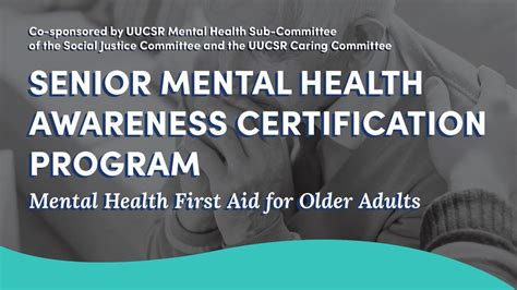 SENIOR MENTAL HEALTH AWARENESS CERTIFICATION PROGRAM, 48 Shelter Rock ...