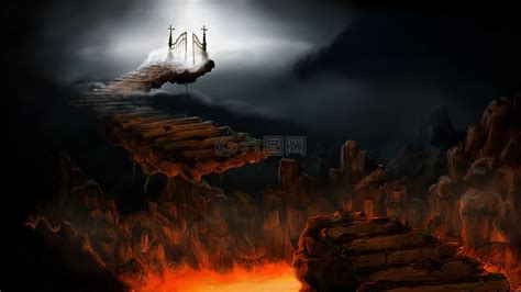 给游戏2012画的场景 天堂-地狱，（带些少步骤）|插画|概念设定|gao10000 - 原创作品 - 站酷 (ZCOOL)