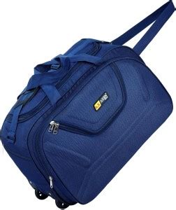 ZEDEN (Expandable) BLUE DUFFEL BAG Duffel With Wheels (Strolley) BLUE ...