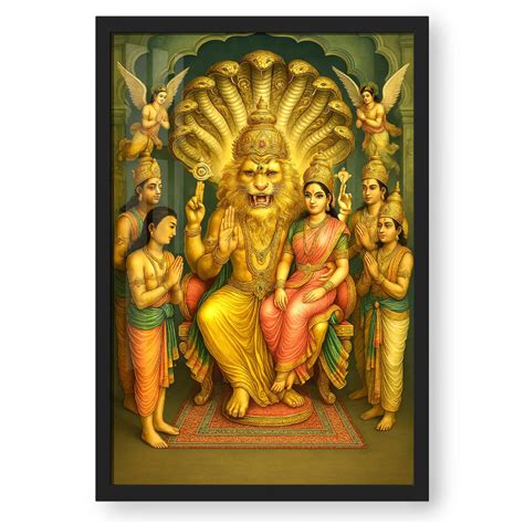 Lakshmi Narasimha Swamy | Divine Spiritual Wall Art – Ritwikas