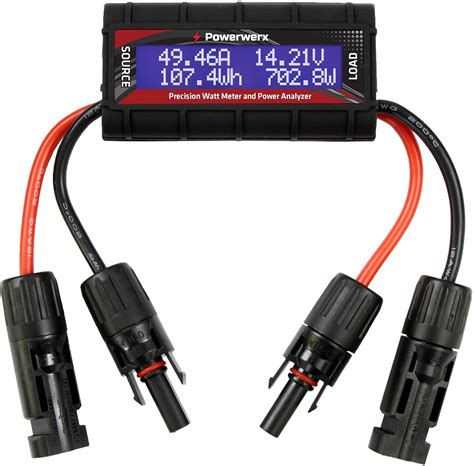 Powerwerx Watt Meter, DC Inline Power Analyzer, 45A India | Ubuy