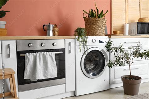 Image result for Small Kitchen with Washing Machine