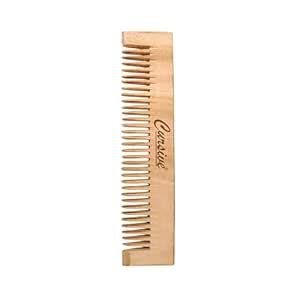 Buy CURSIVE Natural Bamboo Wooden Comb, Handcrafted Wide Tooth ...