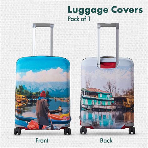 Buy Water Repellent Kashmir-inspired Luggage Cover, Medium Size-Pack of ...