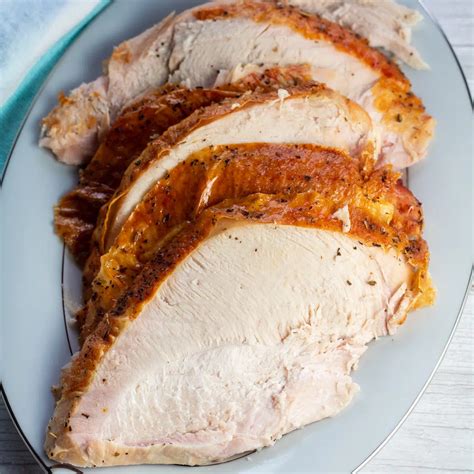 Roast Turkey Slices Simple Oven Roasted Turkey Breast Recipe