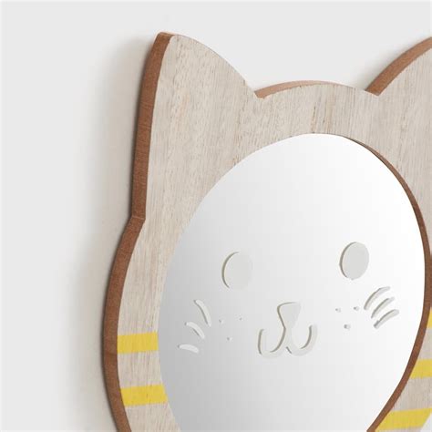 Buy Corsica Slate MDF Cat Wall Mirror - 19x21cm from Corsica by Home ...