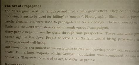 how was nazi's Germany art of propaganda responsible for the ...