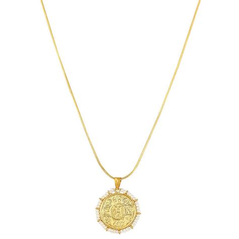 Buy Kuber Silver Gold Plated Coin Necklace Online - Unniyarcha – Unniyarcha