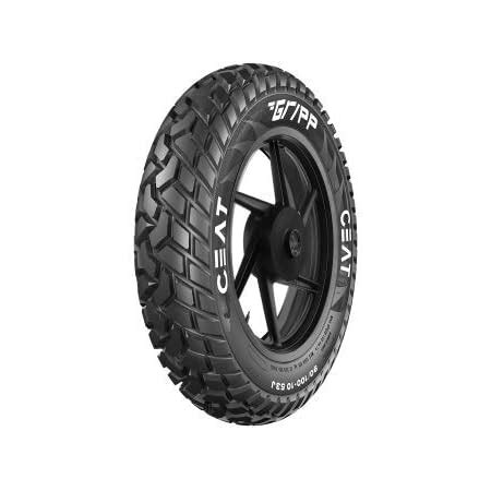 CEAT GRIPP 90/100-10 GRIPP TL 53J VENTLESS Tubeless Scooter Tyre ...