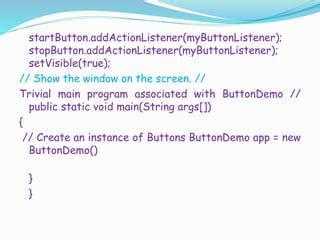 Image result for How to Create a GUI with a Push Button Event Java
