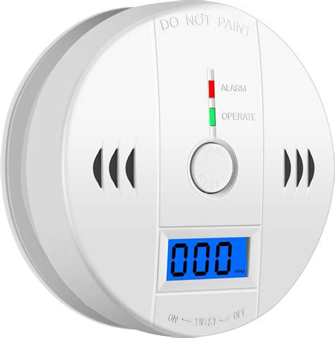 Carbon Monoxide Detectors Battery Powered Ring CO Monitor Wall Mount ...