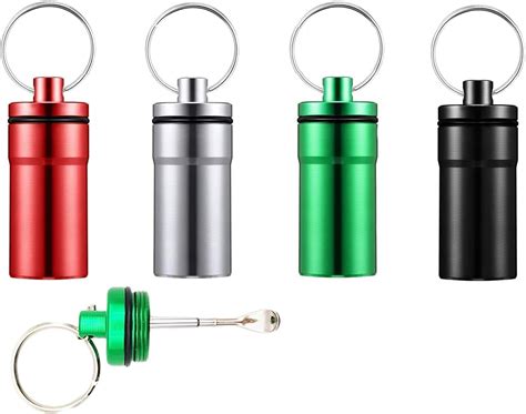 Amazon.com: Hotop 14 Pieces Pill Holder Keychain Portable Pill Case ...