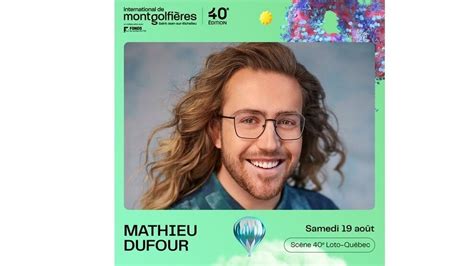 L'humoriste Mathieu Dufour nouveau porte-parole de l'International de ...