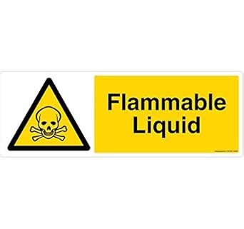 Flammable Liquid, (CW105-1029V-05), Material: 3M Self Adhesive Vinyl ...