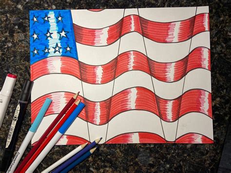 Kids Art Lab: USA Flag - Op Art!, 13025 Lake Blvd, Lindstrom, MN ...