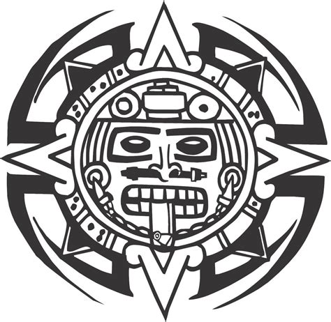 Aztec Calendar Decal