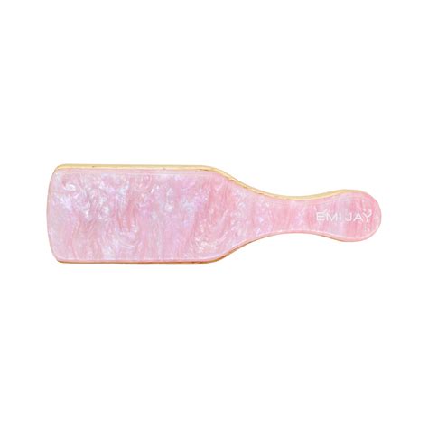 Mini Boar Bristle Hair Brush in Pink Sugar & Emi Jay