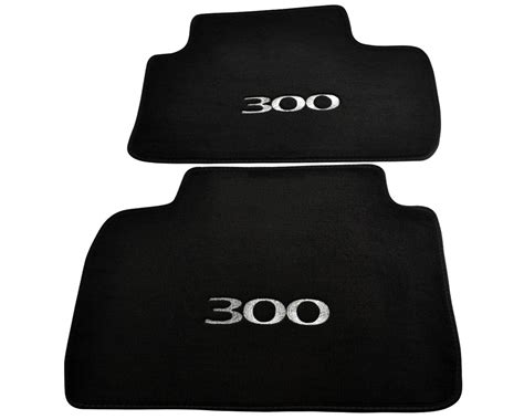 2004-2011 Chrysler 300C Floor Mats For Black Tailored Carpets With 300 ...