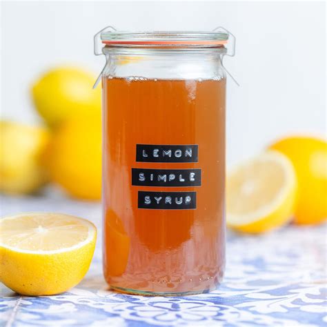 Lemon Simple Syrup - The Healthful Ideas