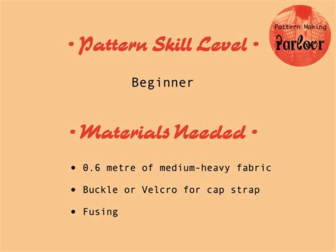 Baseball Field Cap PDF Sewing Pattern | Instant Digital Download | Easy Beginner | DIY Handmade ...