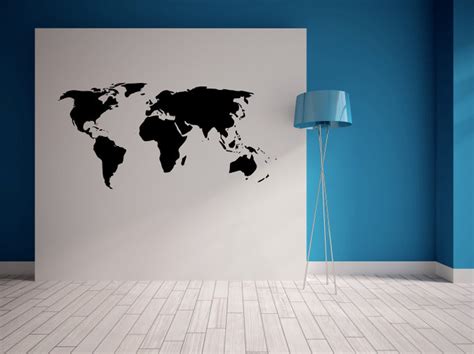 World Map Wall Sticker 的图像结果