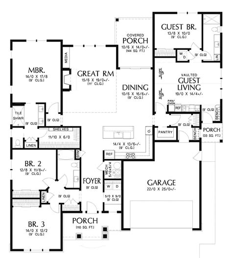 Affordable Multigenerational Ranch Style House Plan 6535: The Meadow - 6535