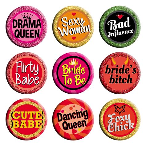 exciting Lives - Bachelorette Party Badges - Gift for Women, Girls- Fun ...
