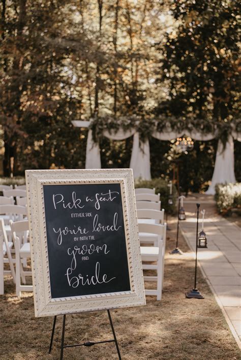 Wedding ceremony sign | Wedding ceremony signs, Georgia wedding, Wedding