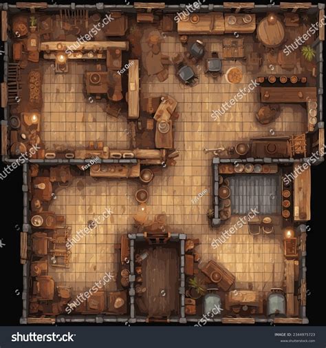 Dnd map Goblins grog tavern -: ilustración de stock 2344975723 ...