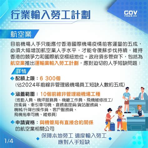 香港特区政府公布行业输入劳工计划