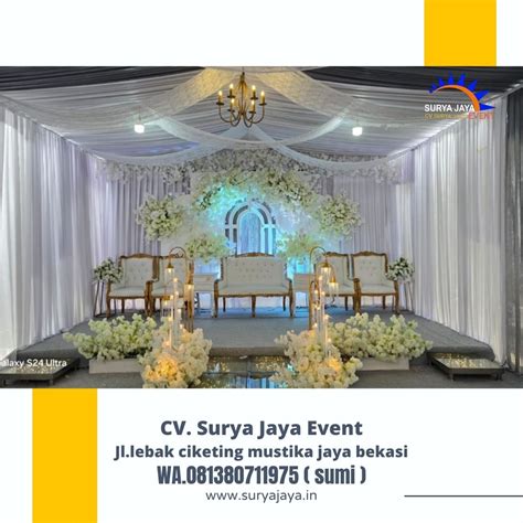 Jasa Paket Dekorasi Wedding Tenda Kursi Meja Pelaminan Area Jakarta