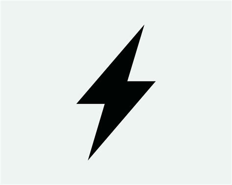 Electricity Power Icon Sign Symbol. Electric Energy Bolt Thunder ...