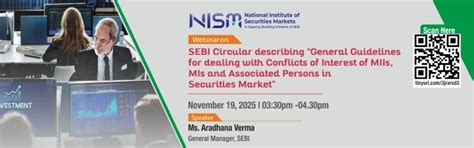 Webinar on SEBI Circular describing “General Guidelines for dealing ...
