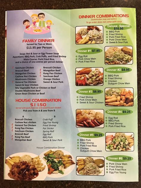 Happy Garden Chinese Restaurant Shelton Menu