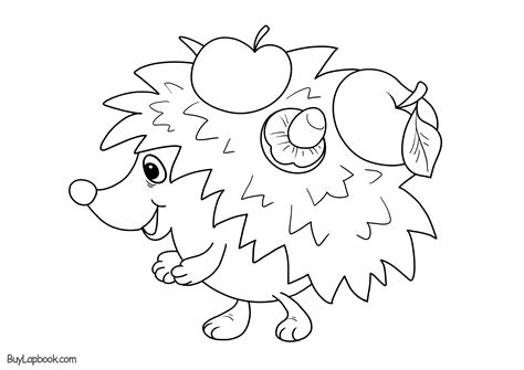 Hedgehogs. Free Printable, Coloring and Activity Page for Kids | BuyLapbook