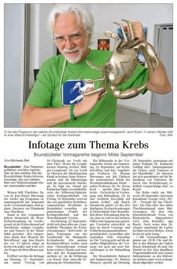 Krebsinformationstage 2015 – Netzwerk Patientenkompetenz