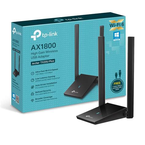 TP-Link AX1800 Wi-Fi 6 Dual Antennas High Gain Wireless USB 3.0 Adapte