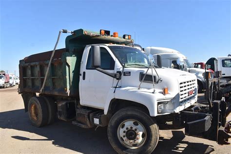 2005 GMC TopKick C7500 Single Axle Dump Truck - Caterpillar 250HP, 5+2 Speed Manual, 10' Dump ...