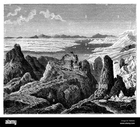 Cape Fligely in Franz Joseph Land, , (geography book, 1904 Stock Photo ...