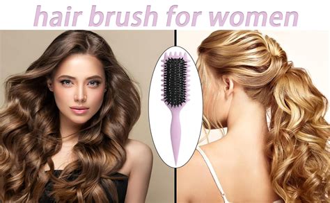 Buy Curl Defining Brush - Flexible Paddle Hair Brush, Detangling, For ...