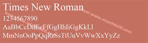 new times roman免费下载_在线字体预览转换 - 免费字体网