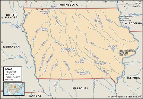 Iowa | Geography, History, Flag, Facts, Maps, & Cities | Britannica